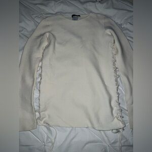 THE ROW : Edal Wool Lace Up Top